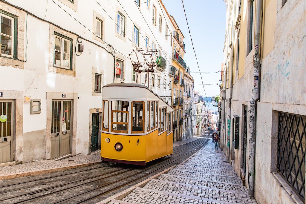 Yellow street car